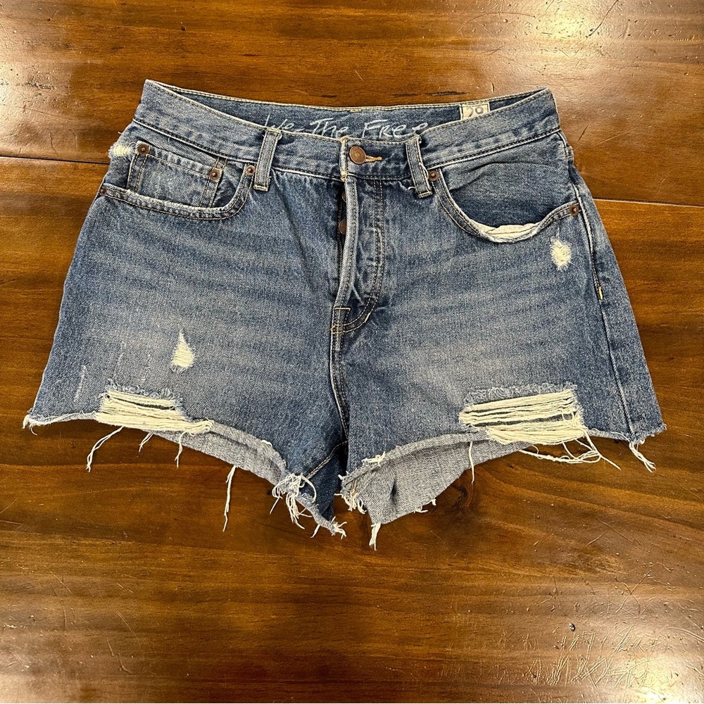 Free People denim shorts